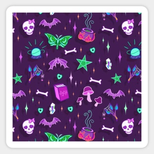 Spooky Cute Halloween Pattern Sticker